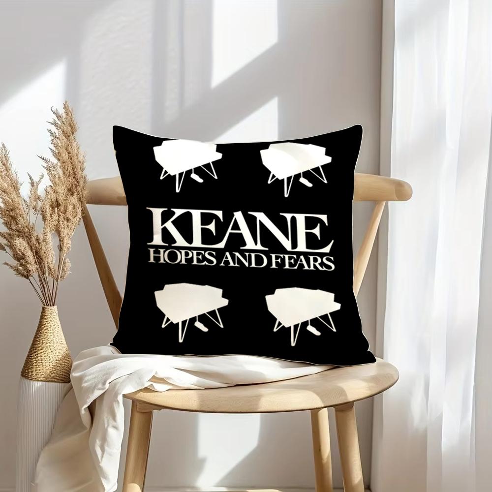 Чехол на подушку K-Keane Rock Мягкий плюшевый плед | Двусторонний декоративный чехол для подушки | Декор для дивана, спальни, дома
