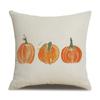 Thanksgiving Linen Pillowcase Autumn Pumpkin Print Pillow Cushion Cover