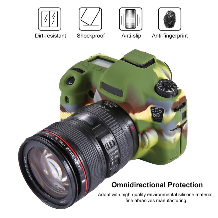 PULUZ Soft Silicone Protective Case for Canon EOS 6D
