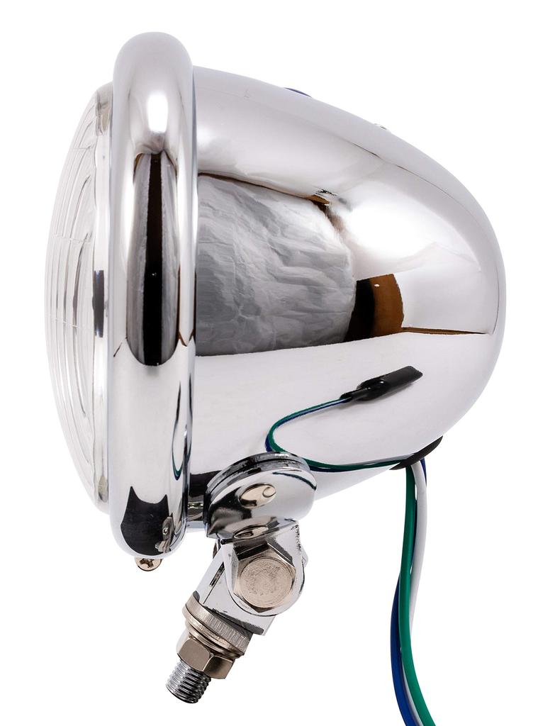 2%er Headlight Bate Light 4.5" Chrome Universal