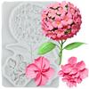Hydrangea Flower Silicone Mold Flower Fondant Molds Cake Decorating Tools Cupcake Topper Candy Sugar Craft Gum Paste Polymer Clay