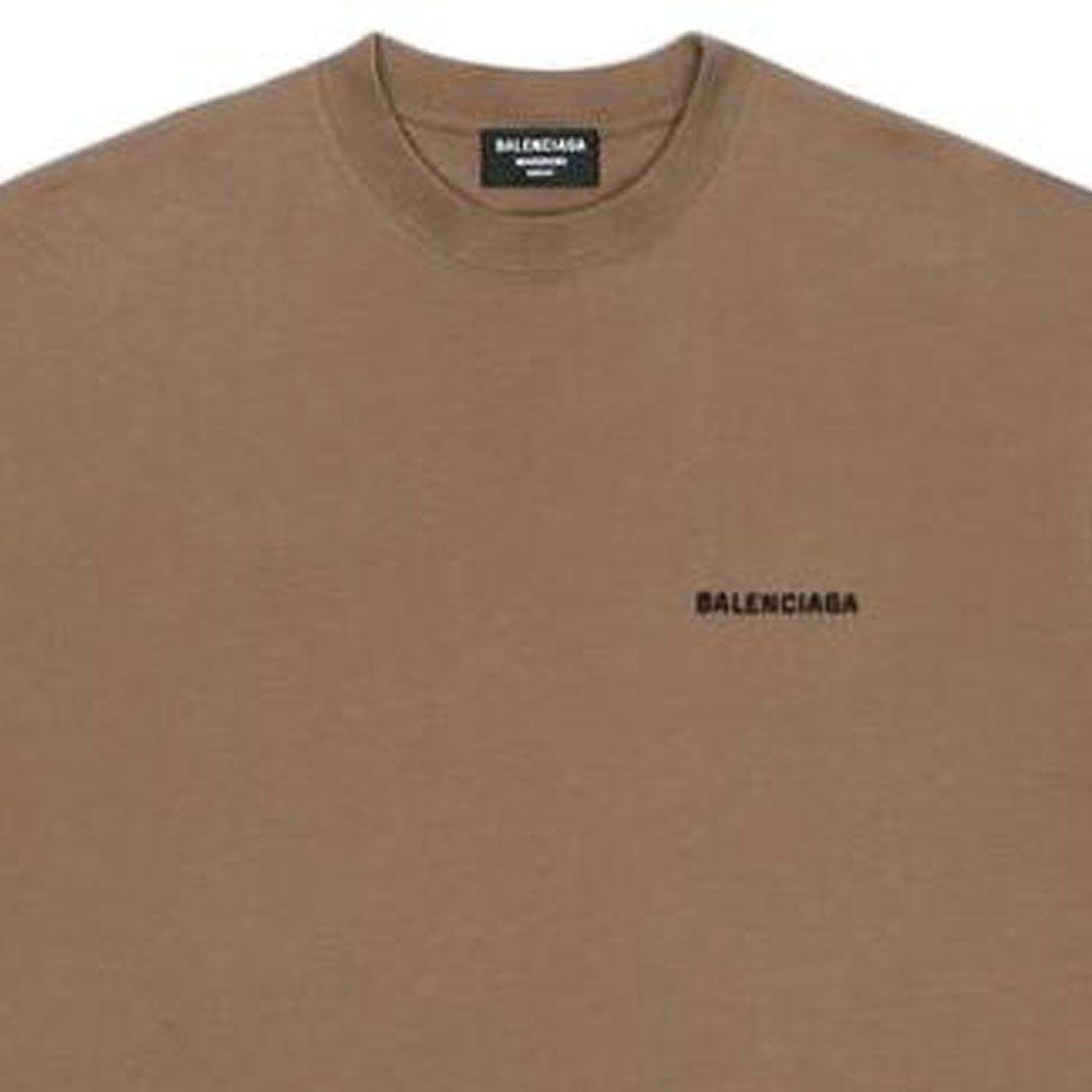 Balenciaga Винтажная футболка с логотипом на спине, стандартного кроя 612966TMVF47761