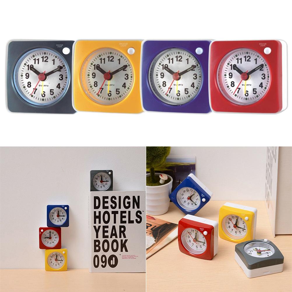 Изящный и бесшумный дорожный будильник с ночником, портативный и удобный