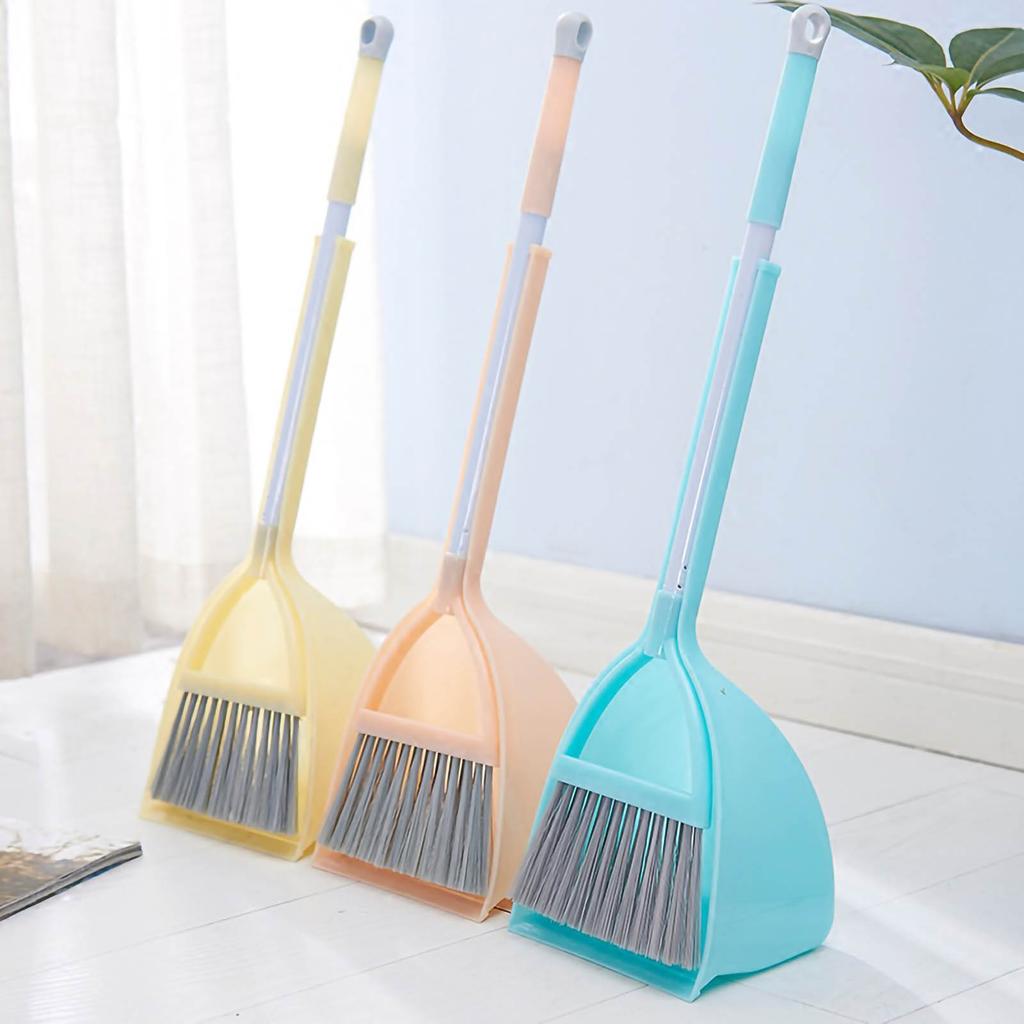 Kids Dustpan Set Soft  Plastic Small Broom Dustpan For Baby Kids Toys Kindergarten Plastic Kids Dustpan Set Broom Dustpan