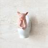Cartoon Pig Desktop Ornaments PVC Toilet Frog Ornaments Wall Decor Toilet Pig Decoration  Gag Gift