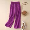 Cotton and Linen Wide-leg Pants Women's All-match Casual Loose Linen Straight-leg Pants