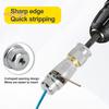 Инструмент для зачистки проводов кабеля, алюминиевый сплав, инструмент для зачистки кабеля, компактный размер, портативный, электрическая дрель для зачистки проводов с гаечным ключом
