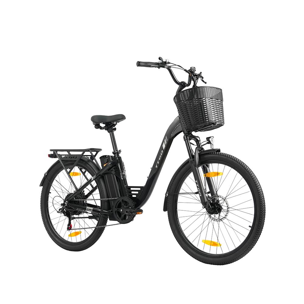 TTGO C2 PRO Городской Электровелосипед, Аккумулятор 36В 18Ач, 7-скоростная трансмиссия Shimano