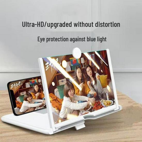 Ультратонкая 10-дюймовая 3D HD Лупа для экрана и Подставка с защитой глаз