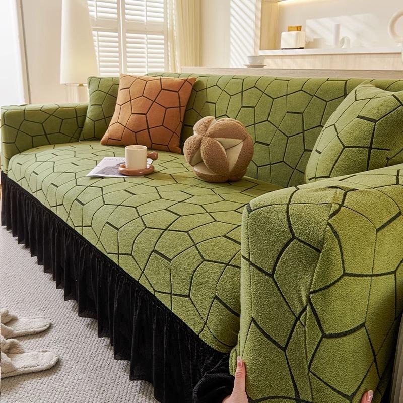 New Skirt Sofa Cover Single and Double All Inclusive Four season All in One Anti Cat Scratch Old Fashioned Universal Cover