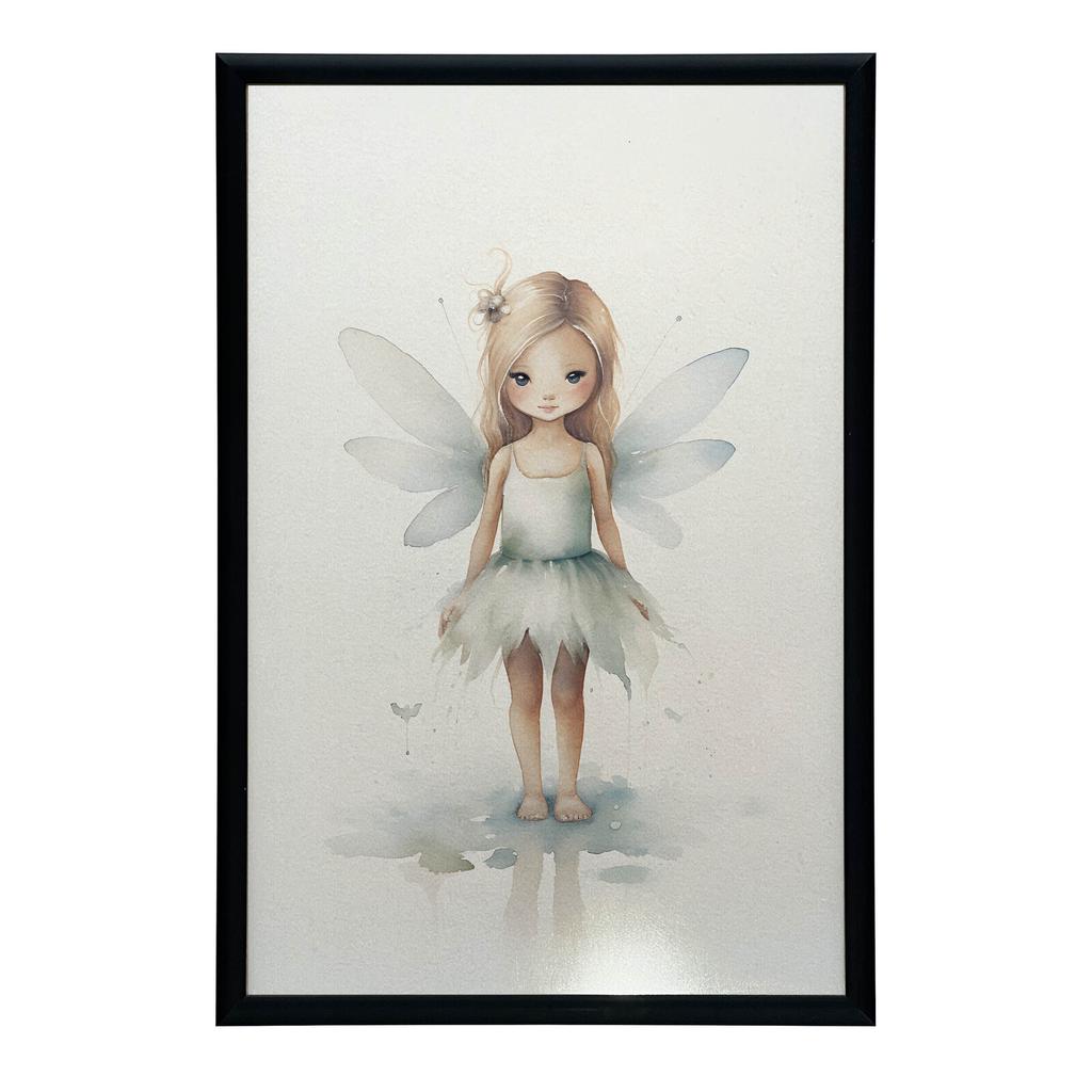 Zielona Wróżka W Krainie Magii Zielona Wróżka W Krainie Magii, 40X50 Cm, Rama Aluminiowa Czarna, Papier Matowy 230 Gsm