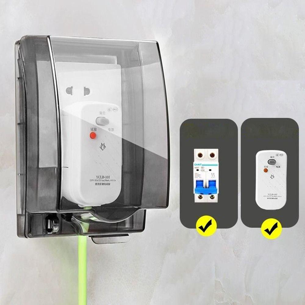 Водонепроницаемая защитная крышка для выключателя, прозрачный протектор для розетки, крышка для электрической вилки для дома