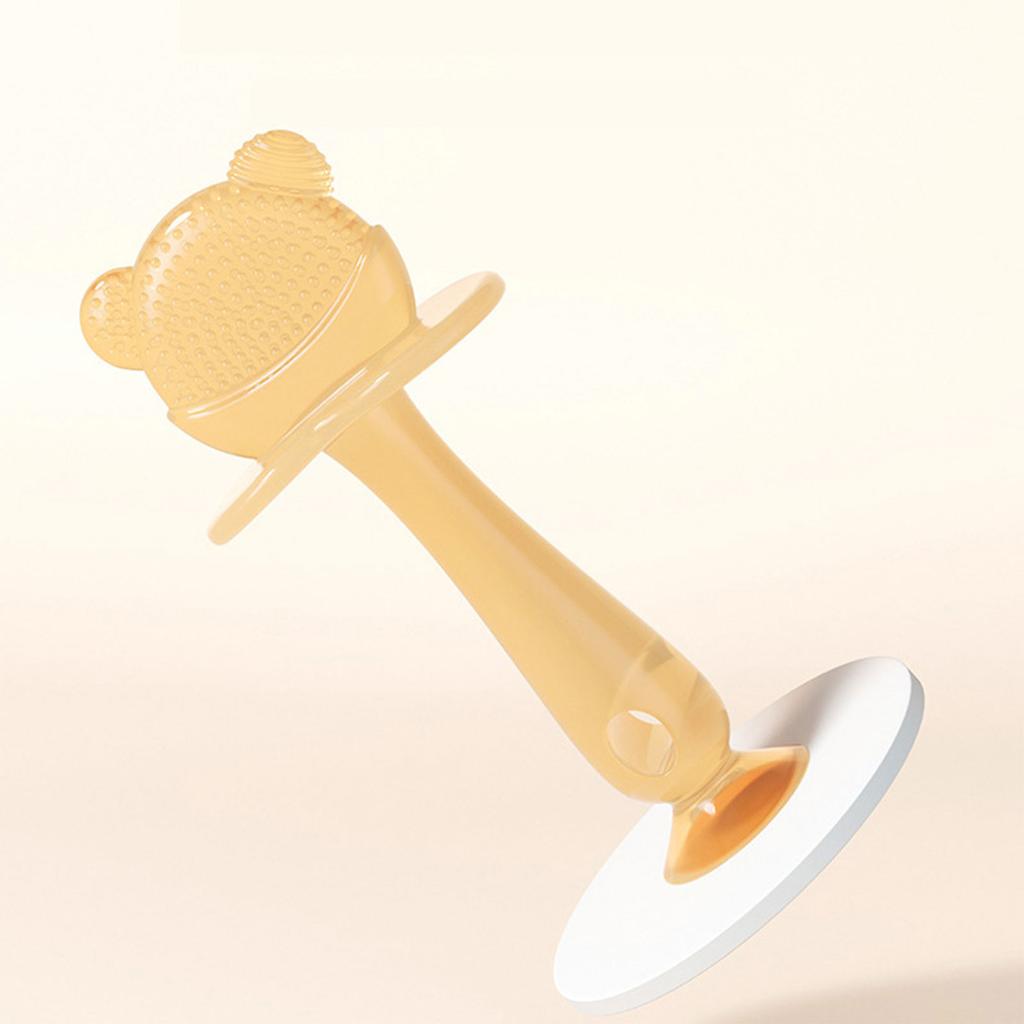 Baby Nursing Teething Toy Bear Teething Stick Silicone Baby Teether Teething Pain Relief Toy for Toddler Infant Newborn