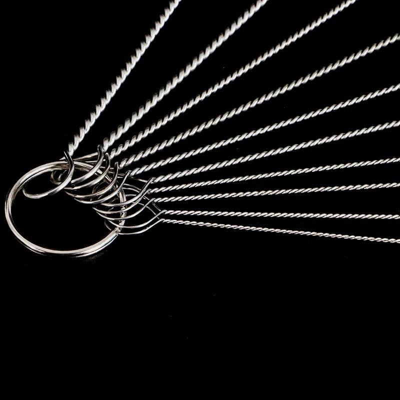 Набор из 10 предметов из нержавеющей стали, мягкая щетка для волос, пипетка, пробирка, щетка для детских бутылочек, многофункциональный набор бытовых чистящих средств