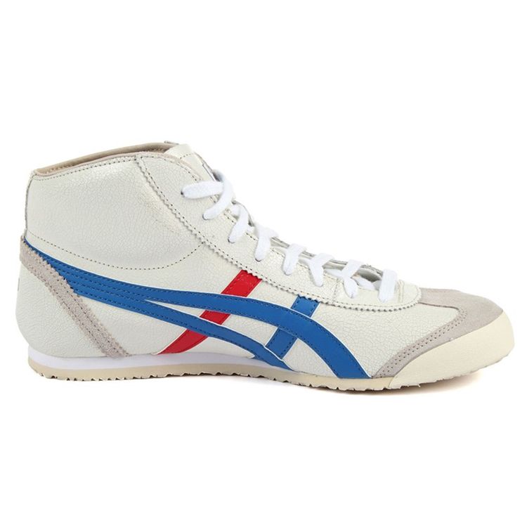 ONITSUKA TIGER Кроссовки унисекс Mexico Mid Runner бело-синие-красные DL409-0142