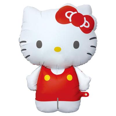 Sanrio Hello Kitty Фигурный шар, Ш71 x В82 x Г30см, Шар для вечеринки с персонажем, 3D украшение, Милый, 3D, День рождения, Событие