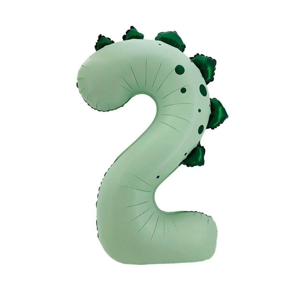 Matte Finish Dinosaur Theme Balloons Number Shape Birthday Party Balloons For 1-3 Year Olds