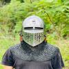 Nurnberg Bascinet Hounskell Helmet  Barbuta Chainmail Steel Helmet  Medieval Knight Chainmail Hand Forged Armor Helmet  Best Gift