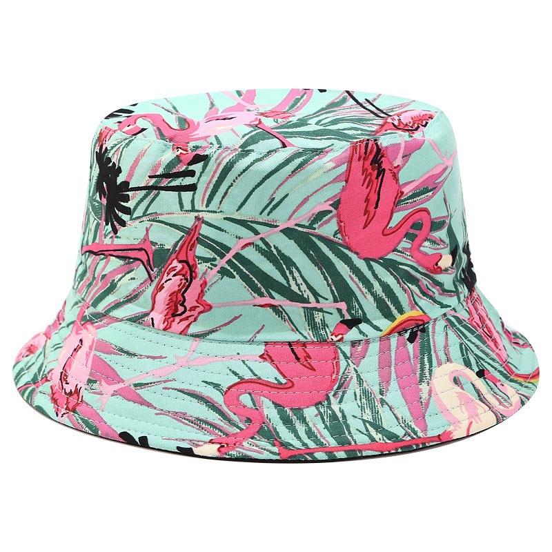 Fisherman's Hat Women's Printed Double-sided Sun Hat Summer Outdoor Travel Foldable Basin Hat