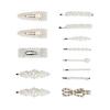 13pcs Pearl Hair Clips Decorative Fake Pearl Hair Barrettes Large Hair Pins Elegant Women Hair