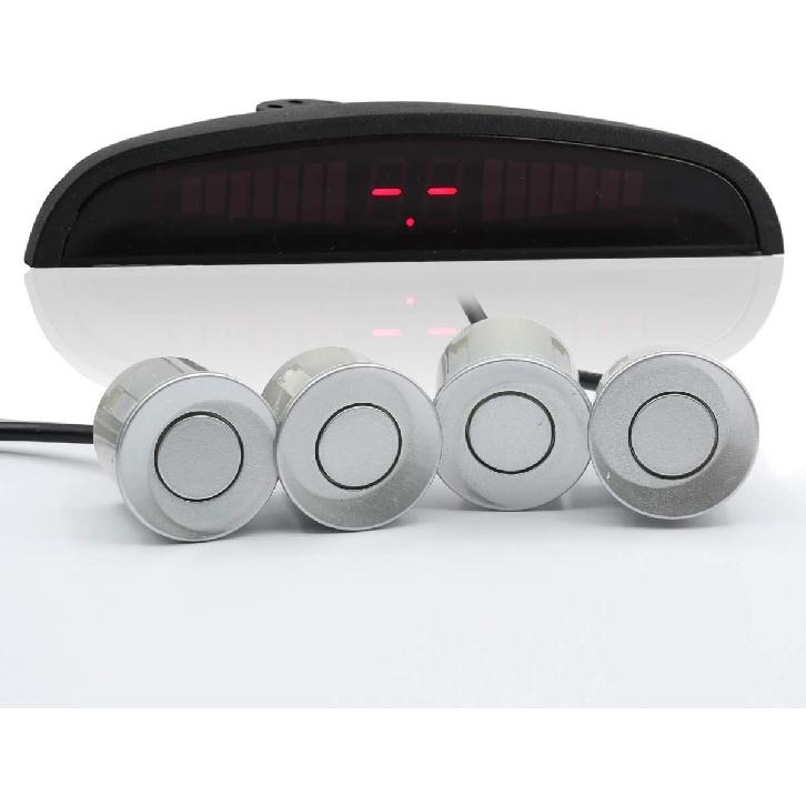 4 Parking Car Parking Sensor Kit LED Display View Reverse Backup Radar System Backup Sensor Reversing Sensors Universal Auto Radar Detector Sensors
