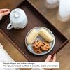 Polished Fruit Tray Wooden Coffee Serving Tray Multi Functional Decorative Platter  Home Storage