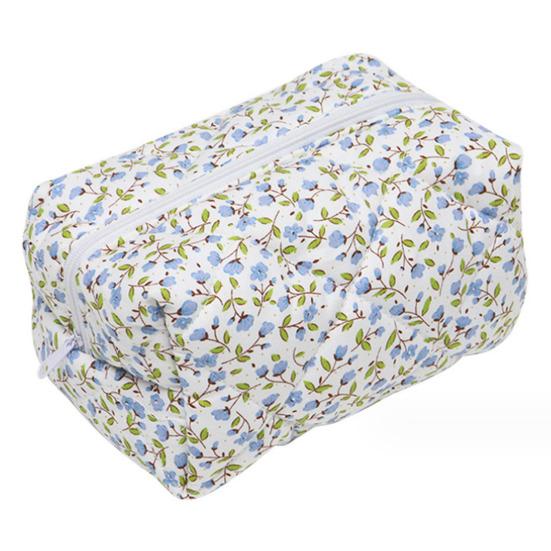 1/2 шт. косметичка с цветочным принтом, застежка-молния, большая вместимость, портативная помада, лосьон, наушники, ключи, кисточки для макияжа, чехол для хранения, для путешествий, деловых поездок