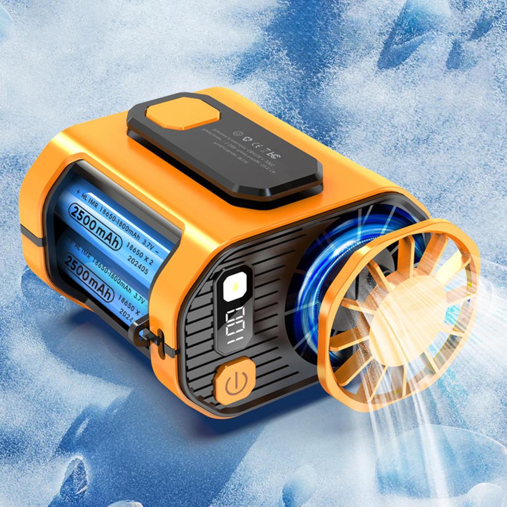 Waist Clip Fan Handsfree Personal Body Fan for Fishing Cycling Climbing