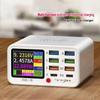 8-port Multi Functional USB Wireless Fast Charging Station Visual Current Detection Charger For Mobile Phone iPad Flash Charging