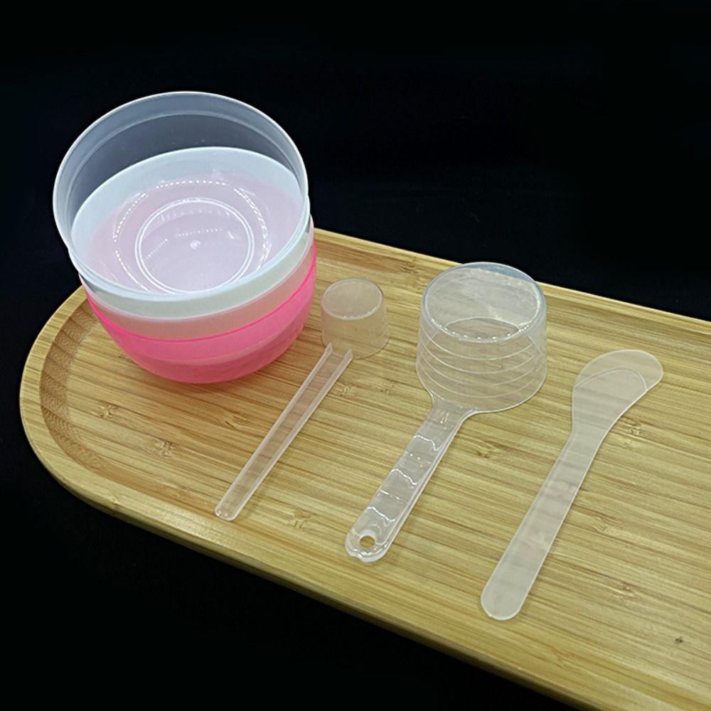4Pcs/Set DIY Face Mask Mixing Bowl Set Plastic Facial Mask Spatula Tool Homemade   Skin Care Tool