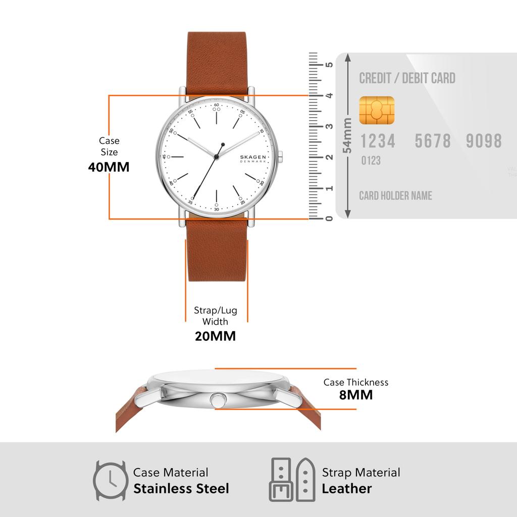 Skagen SIGNATUR SKW6903 Коричневые часы Мужские