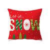 Милый Санта-Клаус с рождественским принтом, полиэстеровый чехол для подушки, домашняя гостиная, украшение для дивана, подушка, наволочка