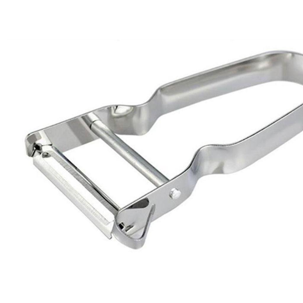Stainless Steel Peeler U Shape Ergonomic Handle Fruit Peeler Vegetable Peeler for Kitchen Silver