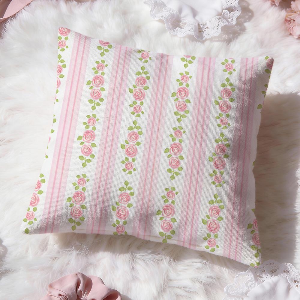 Floral pattern Cushion Cover Premium Comfort Reversible Pillow Cove Two in One Design for Any Room Car Interior