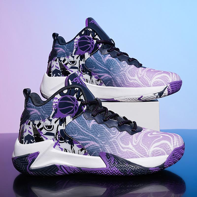 Баскетбольная обувь, настоящие спортивные кроссовки для бега, мужская молодежная нескользящая амортизирующая тренировочная обувь с воздушной подушкой