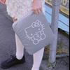 Корейская вышитая сумка для хранения планшета и ноутбука в стиле Hello Kitty