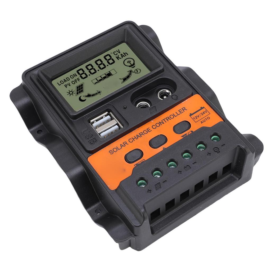 Контроллер солнечной панели 12В 24В Двойной USB Порт DC 20А Эффективный Автоадаптируемый для Уличного Освещения Фотоэлектрическая Генерация Энергии