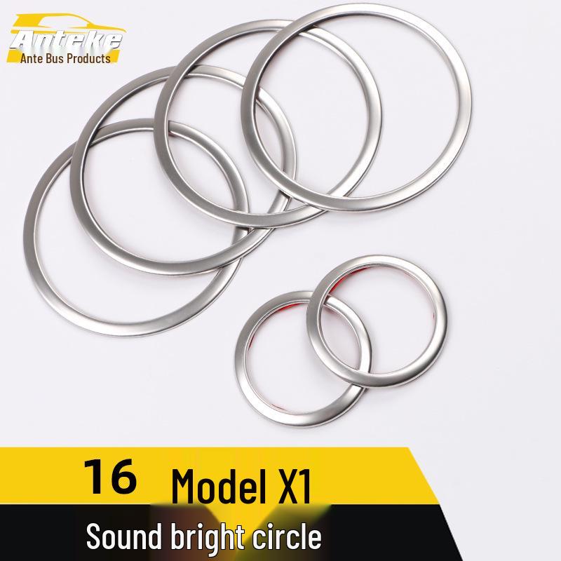 Stainless Steel Speaker Cover Ring for 16 X1 Car Accessories