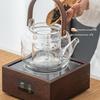 Electric Tea Brewing Set with Walnut & Glass Teapot