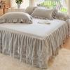 Весна и лето, кружевная юбка-кровать, одинарный кружевной матрас принцессы с начесом, нескользящий защитный чехол, покрывало, подарок