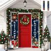 Christmas Curtain Hanging Flag Thanksgiving Banner Door Flag Party Flag Christmas Decoration