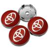 For Toyota XV10 4pcs 60mm Car Styling Wheel Hub Center Caps Rim Cover Badge Emblem For Toyota Corolla Yaris Auris CHR  Rav4 Avensis Accessories
