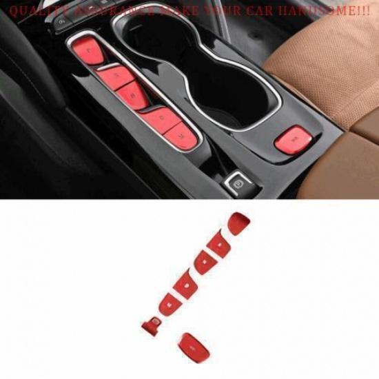 For Buick Envision 2021-2024 Red Alloy Center Console Gear Shift Sticker Trim