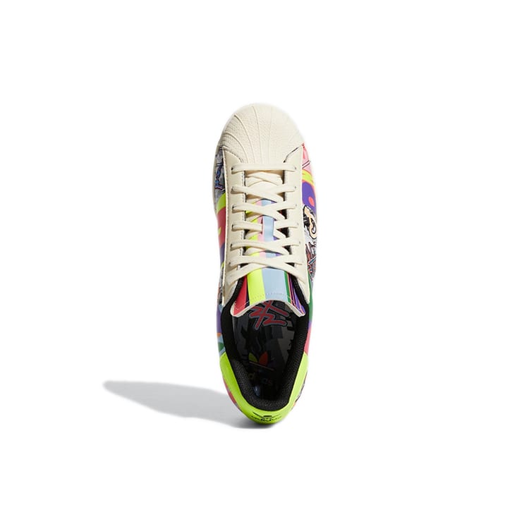 adidas Оригинальные SUPERSTAR Удобные Устойчивые к истиранию Низкие Кеды для скейтборда Унисекс Бежевые GX6395