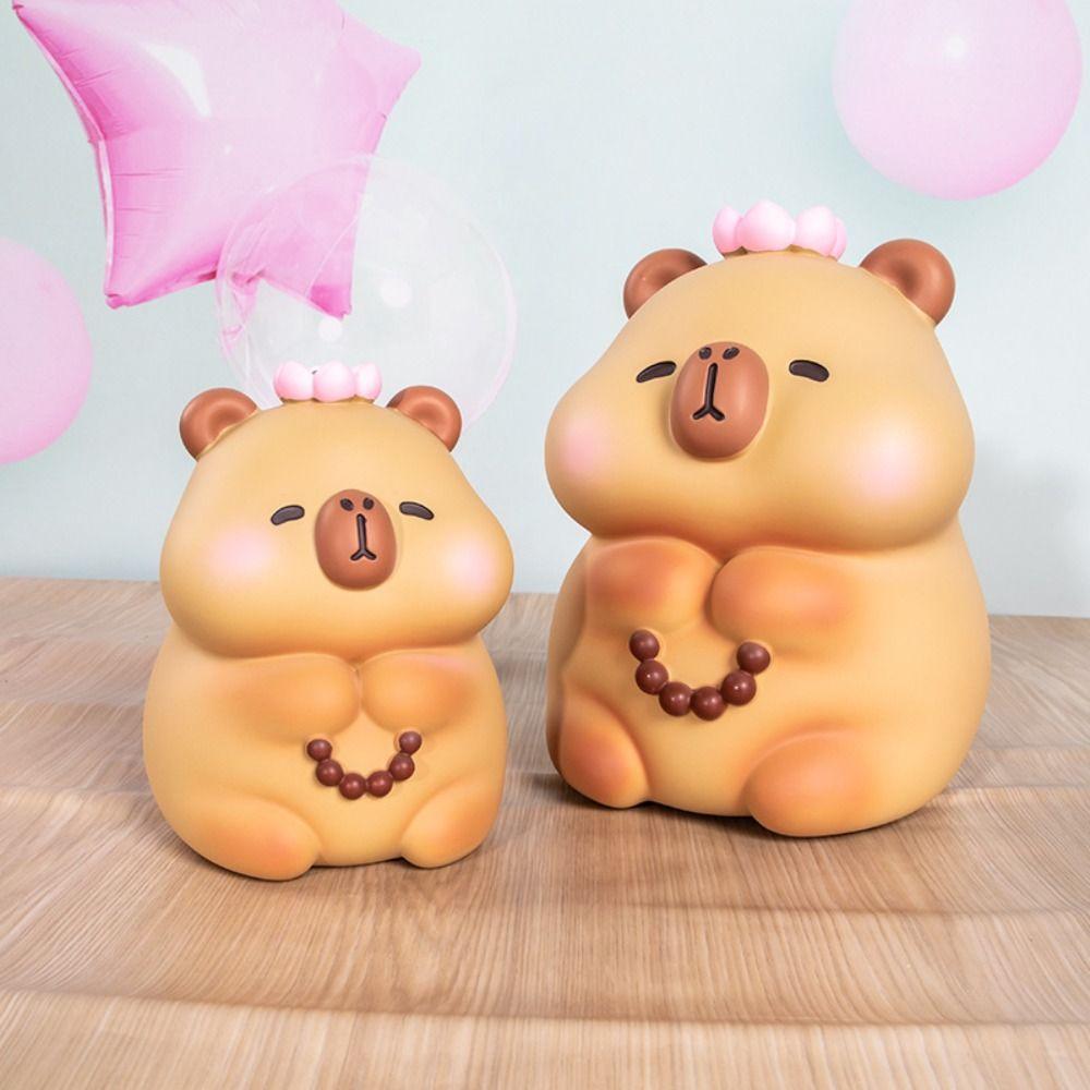 Модель Копилка для детей Большая емкость Капибара Органайзер для денег Банка Горшок для хранения денег Детский подарок