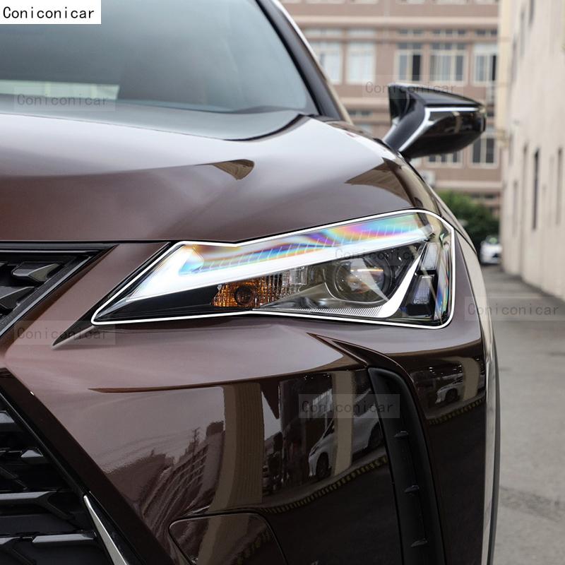 Для LEXUS UX 2019-2025 2024 Защитная пленка для фар автомобиля из прозрачного ТПУ, Пленка для изменения цвета фар