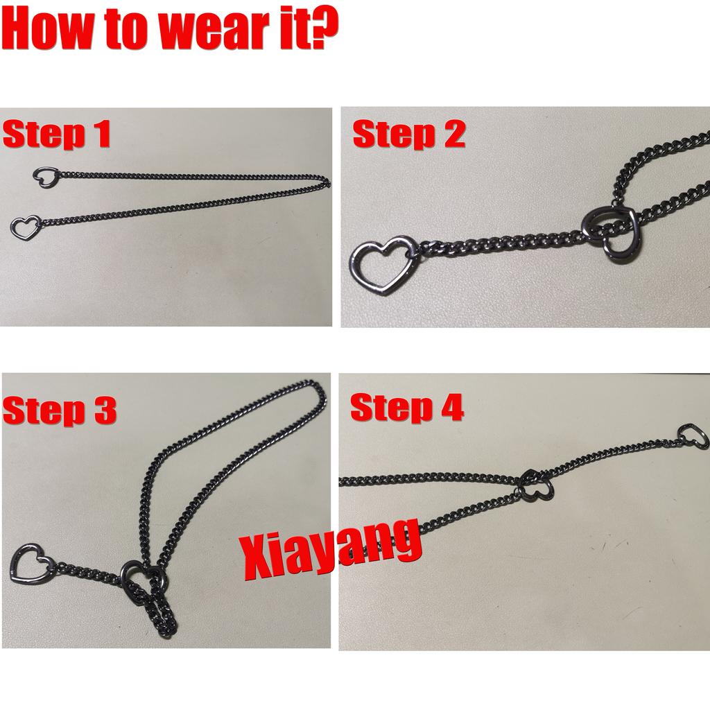 Женское ожерелье-цепочка с уплотнительным кольцом в форме сердца, панк-рок, кубинское длинное ожерелье, ювелирные изделия, регулируемый лариат, Y-образное ожерелье, шкафчик в форме сердца с ключом