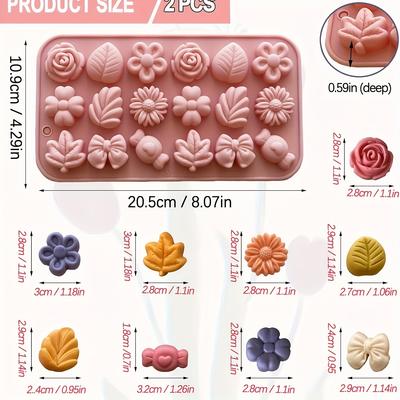 Форма для конфет «Подсолнух». Тюльпановидная для шоколада, желе, пудинга и украшения торта.