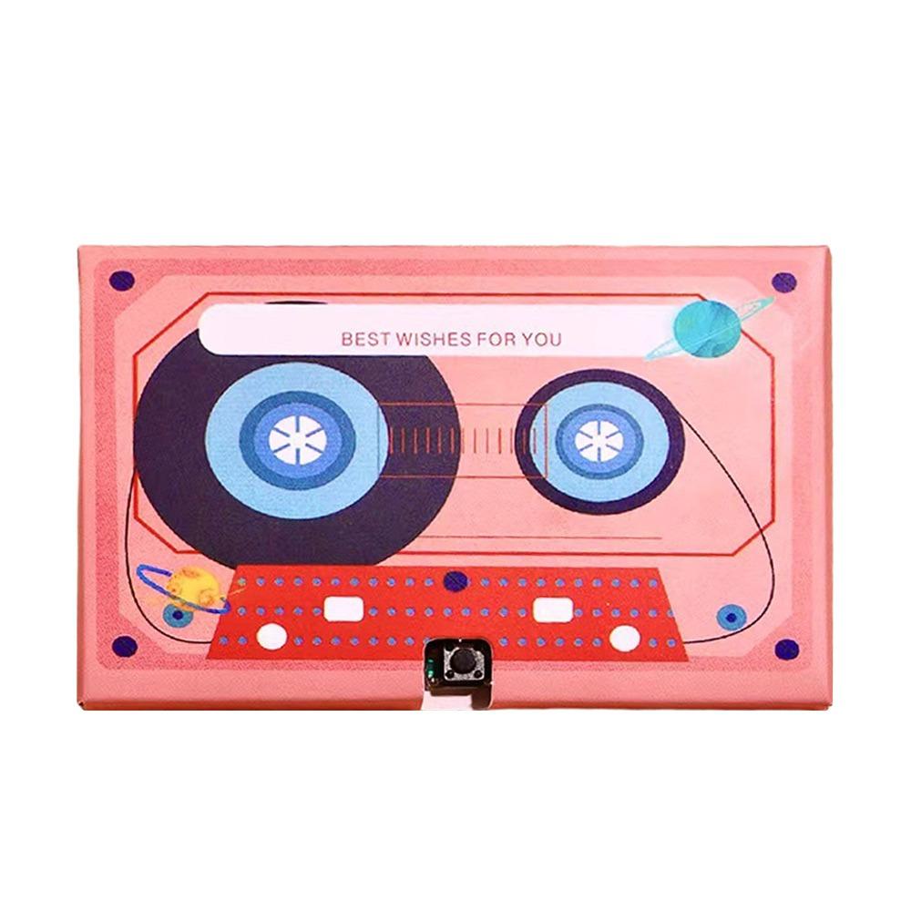 60 Seconds Recordable Greeting Card Personalized DIY Cassette Tape Greeting Cards Music or Sound Voice Message