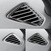 Carbon Fiber Air Conditioner Outlet Frame Cover Trim 2pcs For BMW X5 F15 2014-17